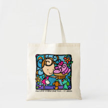 LittleGirlie loves to bake cupcakes TOTE Canvas Bag