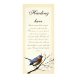 Litttle Bird Blue, customisable Personalized Rack Card
