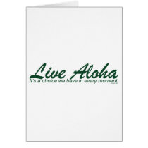 Live Aloha Design Items by Paul Klink Greeting Card