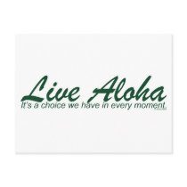 Live Aloha Design Items by Paul Klink Postcards