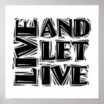 Live and Let Live posters