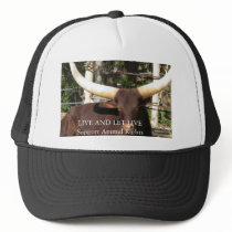 LIVE AND LET LIVE SUPPORT ANIMAL RIGHTS HAT