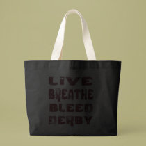Live & Breathe Derby tote bags