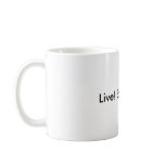 Live! Eat! Tweet! mugs