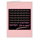 Live & Fight for a Cure card
