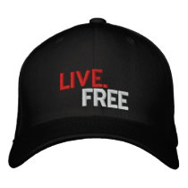 LIVE.FREE CAP EMBROIDERED BASEBALL CAP