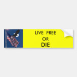 LIVE  FREE, OR, DIE BUMPER STICKERS