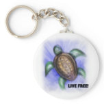 Live Free Turtle keychains