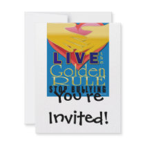 live golden rule stop bullying custom invites