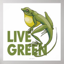 Live Green Eco Poster
