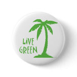 Live Green - Palm Tree buttons