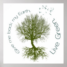 Live Green Poster
