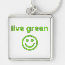 Live Green Pro Environment Eco Friendly Renewable Keychains
