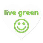Live Green Pro Environment Eco Friendly Renewable stickers