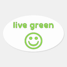 Live Green Pro Environment Eco Friendly Renewable Stickers