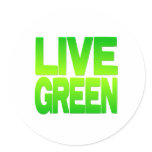 live green round stickers