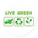 Live Green stickers