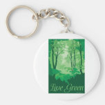 Live Green - Tree Hugger Key Chains