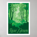 Live Green - Tree Hugger posters