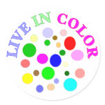Live in Colour stickers