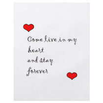 Live In My Heart Flyer Design