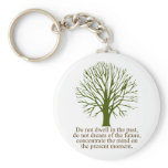 Live in the Present Moment keychains
