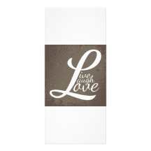LIVE LAUGH LOVE CUSTOMIZED RACK CARD