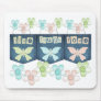 Live Laugh Love Flowers Mouse Pads