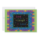Live Laugh Love Note Cards invitations