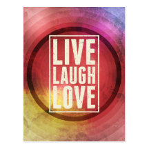 Live Laugh Love Postcards