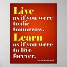Live & Learn Print