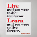 Live & Learn Posters