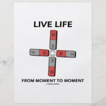 Live Life From Moment To Moment (Quadrupole) Personalised Flyer