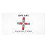 Live Life From Moment To Moment (Quadrupole) Photo Card Template