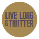 Live Long & Twitter Text stickers