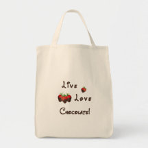 Live Love and Chocolate Bag