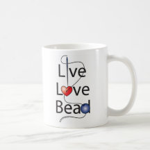Live Love Bead Coffee Mugs