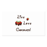 Live Love Chocolate business cards