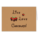 Live Love Chocolate cards
