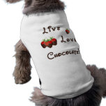 Live Love Chocolate pet clothing