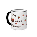 Live Love Chocolate mugs