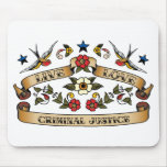 Live Love Criminal Justice mousepads