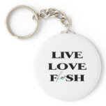 Live Love Fish keychains
