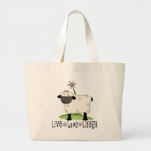 live-love-laugh-sheep bag