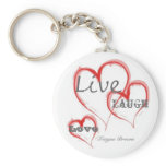 Live, Love, Laugh, Teague Brown keychains