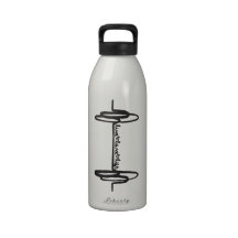 Live Love Lift Bar Black Drinking Bottle