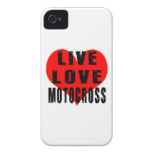 Live Love Motocross iPhone 4 Case-Mate Case