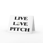 Live Love Pitch Greeting Card