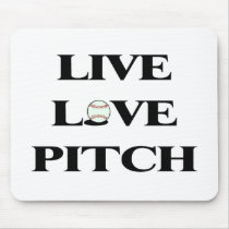 Live Love Pitch Mouse Pad