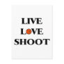 Live Love Shoot (Basketball) Post Card